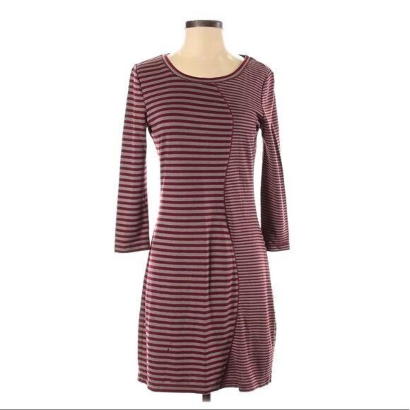 Chelsea & Violet Fitted Striped Dress Size Small 3/4 Sleeve Jersey Sz S - Picture 6 of 6